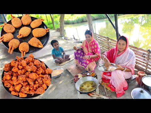 চিকেন পাকোড়া আর চিংড়ি মাছের কাটলেট রেসিপি শীতে গরম গরম চায়ের সাথে জমে যাবে || chicken pakora