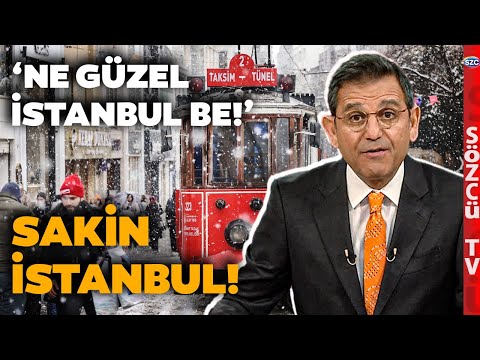 İstanbul Beyaz Örtü İle Örtündü! İşte İnanılmaz Trafik Yüzdesi! Fatih Portakal İstanbul'u Anlattı!