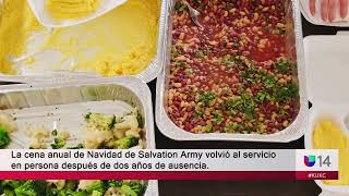 La cena anual de Navidad de Salvation Army volvió al servicio en persona después de dos años ausente