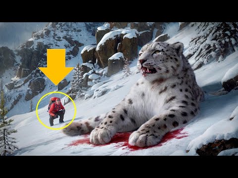 Snow Leopard’s Brave Fight for Survival and Heroic Rescuers