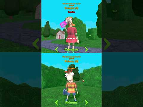 Jumpscare Hungry Phineas VS Hungry Candace 💀 | #roblox Roblox Obby Rainbow Friends