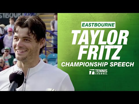 Taylor Fritz Championship Speech | 2025 Eastbourne