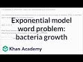 Exponential Growth of Bacteria in a Petri Dish