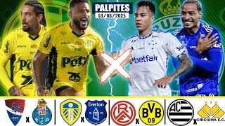 ✅PALPITES FUTEBOL HOJE SEGUNDA FEIRA 18 DE AGOSTO DE 2025 + DICA BILHETE PRONTO✅