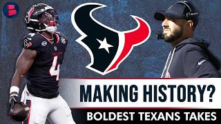 Houston Texans BOLD Predictions: Woody Marks Top 10 RB? Best Defense Ever? #1 Seed In AFC?