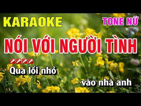 Karaoke Nói Với Người Tình Tone Nữ Nhạc Sống | Nguyễn Linh
