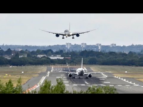 Plane Approaches Blocked Runway