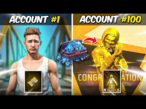 I Created 100 Free Fire Accounts Just to Get 1 Rare Golden Criminal Bundle!