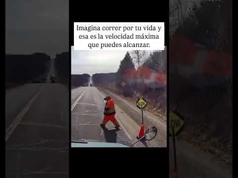 Corrió a esa velocidad 😬