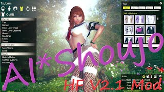 AI Shoujo (AI 少女) Character Creation - HF V2.1 Mod Preview
