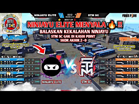 FULL MATCH !! NINJAYU ELITE VS STM SC BATTLE OF STARS SEMIFINAL - Free fire