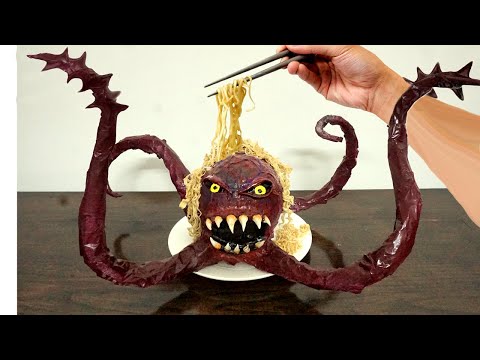 Hunt And Eating Live KRAKEN in the Ocean |  Kluna Tik VT Eating sounds no talk