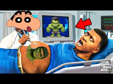 OMG! Shinchan & Pinchan Found HULK BABY In Franklin Stomach PREGNANT In GTA 5! | GTA V HINDI