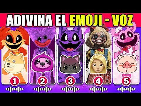 Adivina La Voz y EMOJI De Los CRITTERS SONRIENTES❤️Poppy Playtime🥰Catnap💜 Dog Day❤️Huggy Wuggy