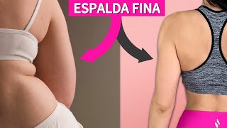 Ejercicios para Espalda Delgada | Adiós rollitos de la espalda baja y atrás de la axila | 6 minutos