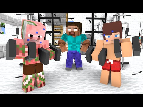 Mikey, JJ and School Herobrine - Minecraft Animation