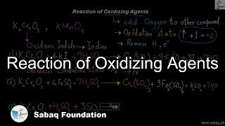 Reaction of Oxidizing Agents