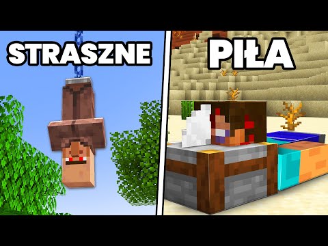 35 STRASZNYCH BUILD HACKÓW w MINECRAFT!