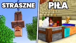 35 STRASZNYCH BUILD HACKÓW w MINECRAFT!