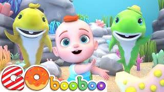 Baby Shark Dance Song | Baby Shark Doo Doo Doo🦈 | GoBooBoo Kids Songs & Nursery Rhymes