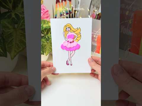 DIY Barbie Girl Idea #shorts #barbie #diy #barbiegirl