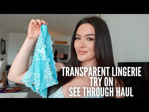 SHEIN LINGERIE TRY ON HAUL! sheer & transparent lingerie