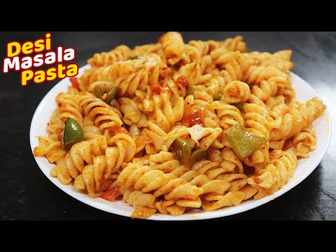 Indian Style Masala Pasta | Spicy Masala Macaroni Pasta | Quick and Easy Pasta Recipe