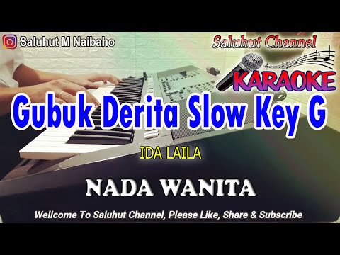 GUBUK DERITA SLOW ll KARAOKE DANGDUT SLOW ll HEIDY DIANA & HAMDAN ATT ll NADA TINGGI WANITA G=DO