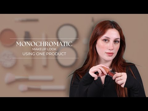 Monochromic Makeup Look Using One Product With Lea | مكياج أحادي اللون باستخدام منتج واحد مع ليا