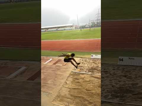 Triple jump man university game #athlete #shorts #jump