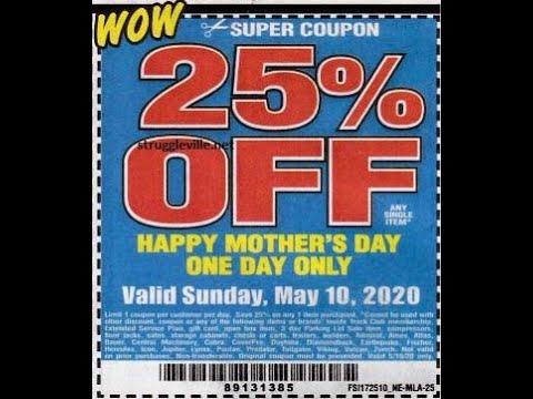 Harbor Freight Coupons 25 Off 08 2021