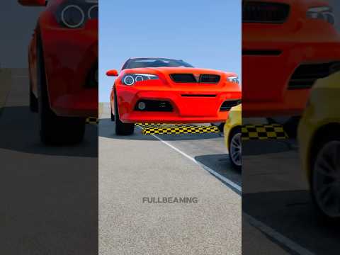 Small To Giant Cars vs Three Large Speed Bumps #31