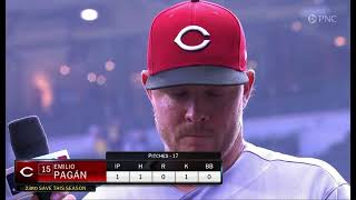 Emilio Pagan Speaks With Jim Day After Win Over Brewers 