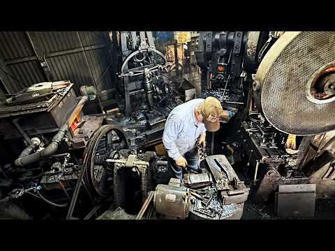 Inside 57 Years of Knife Making Surrounded by Old Machinery