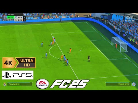 FC 25 - REALISTIC ULTRA Graphics - 4K HDR (60FPS) PS5 - WOMAN Football Gameplay FIFA25 Man.City Real