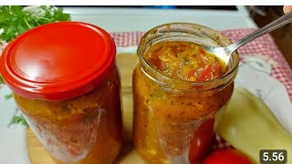 Pikant salata za zimu-Zimnica od paprike i paradajza, bez konervansa!