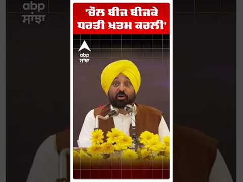 Cm Bhagwant Mann | 'เจเฉเจฒ เจฌเฉเจ เจฌเฉเจเจเฉ เจงเจฐเจคเฉ เฉเจคเจฎ เจเจฐเจฒเฉ' | Farmers | BankLoan | #shorts | Abp Sanjha