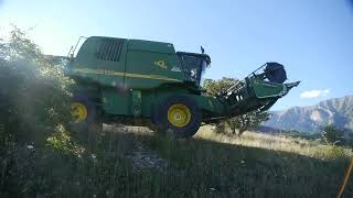 Moisson de l'extreme JOHN DEERE 9560 WTS PASSAGES DIFFICILES