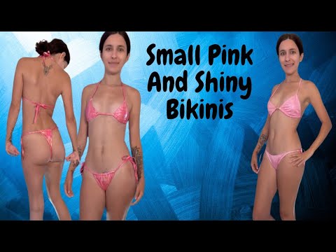 Naiadesaqua Shows You Her Small Pink And Shiny Bikinis!