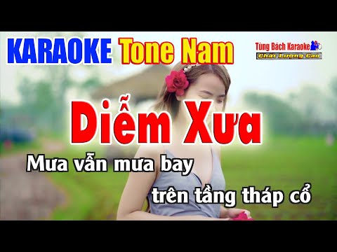 Karaoke Diễm Xưa Tone Nam | Nhạc Sống Tùng Bách