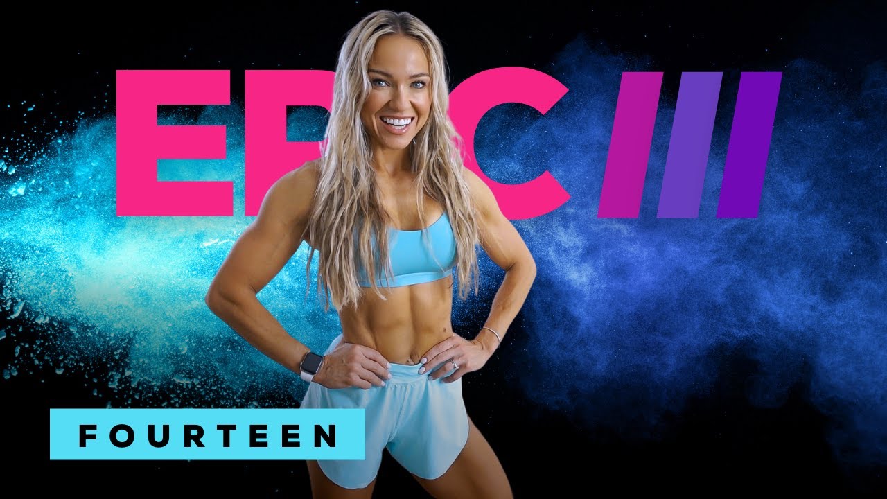 SWEAT MAKER Dumbbell Cardio Full Body Workout - EPIC III Day 14 - Caroline Girvan