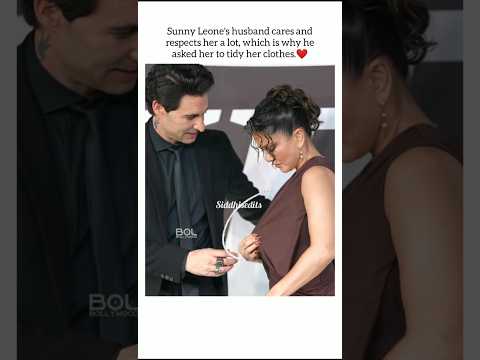 Sunny Leone is treated with great respect by her husband.❤#shorts #sunnyleonethuglife #love #care
