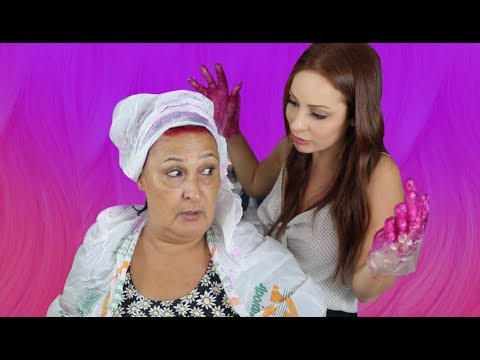 ESTRAGUEI O CABELO DA MINHA MÃE PINTANDO DE ROSA | Que diabos?