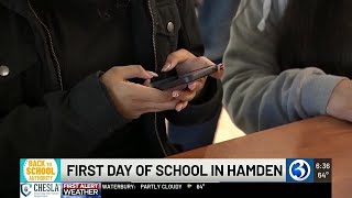 VIDEO: Hamden students head back to class with new notes on cell phones and the curriculum