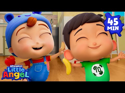 Kids Go Bananas for Fruit! 🍌🍓🍎 | Fun Sing Along Songs by @LittleAngel Playtime