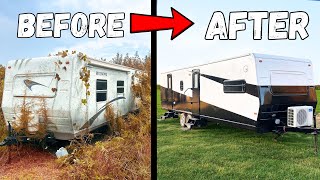 I turned an OLD camper into a luxury tiny home