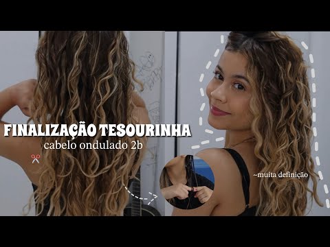 FINALIÇÃO TODO EM TESOURINHA (CABELO ONDULADO 2B) muuuuita definição