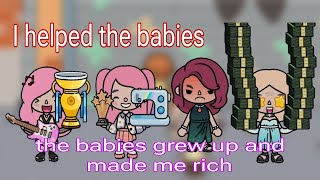 toca world helping babies 😇😇🥰🥰