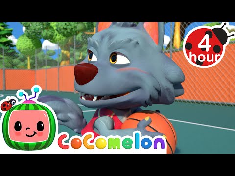 Get In The Game! Basketball Song + More | Cocomelon - JJ's Animal Time | Animal Adventures For Kids