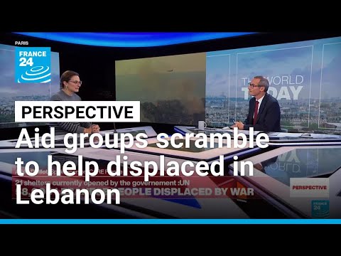 YouTube video thumbnail: 'The Needs Are Immense': Aid Groups Scramble to Help Displaced in Lebanon